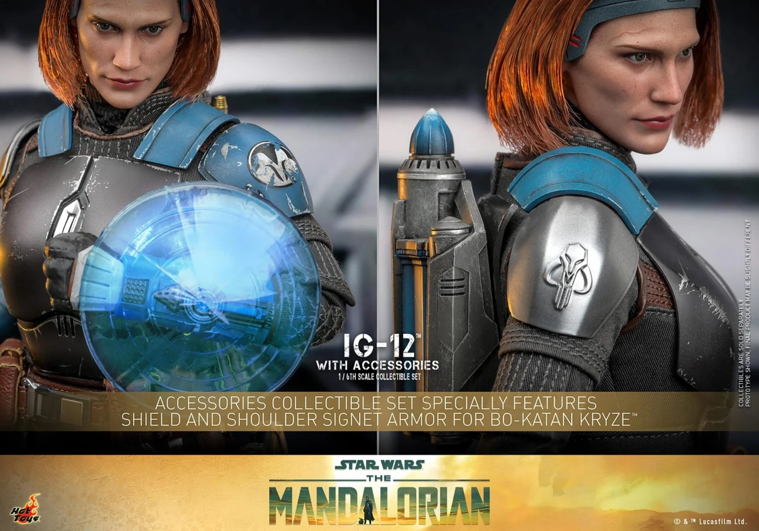 *PRE-ORDER IG-12 With Accessories (The Mandalorian) - Star Wars Hot Toys Collectibles 1/6 Scale Action Figure - Image 7