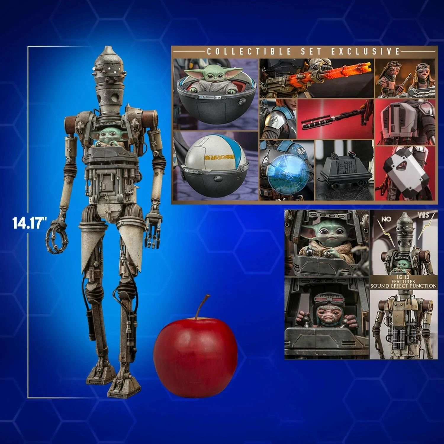 *PRE-ORDER IG-12 With Accessories (The Mandalorian) - Star Wars Hot Toys Collectibles 1/6 Scale Action Figure - Image 10