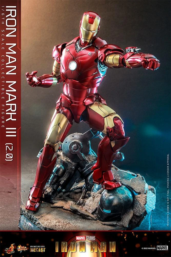 *PRE-ORDER Iron Man Mark III - Marvel Hot Toys Collectibles 1/6 Scale Action Figure - Image 3