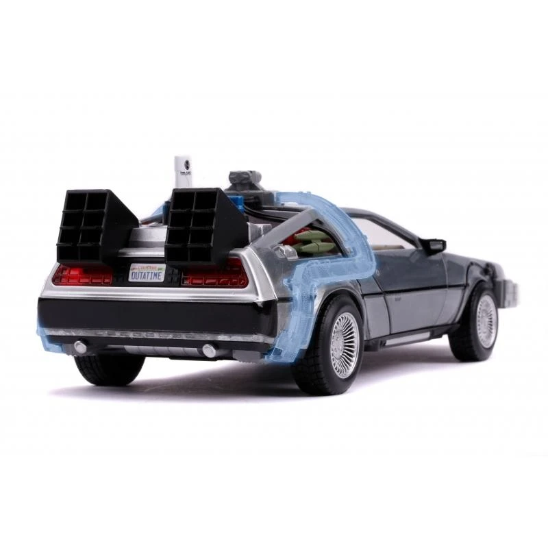 Jada Toys Back To The Future II - DeLorean Time Machine 1:24 Scale Jada Hollywood Rides Die Cast Vehicle - Image 5