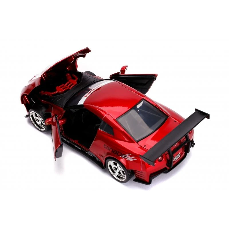 Jada Toys Power Rangers - 2009 Nissan GT-R With Red Ranger Figure Hollywood Rides 1:24 Scale Die Cast Vehicle - Image 4