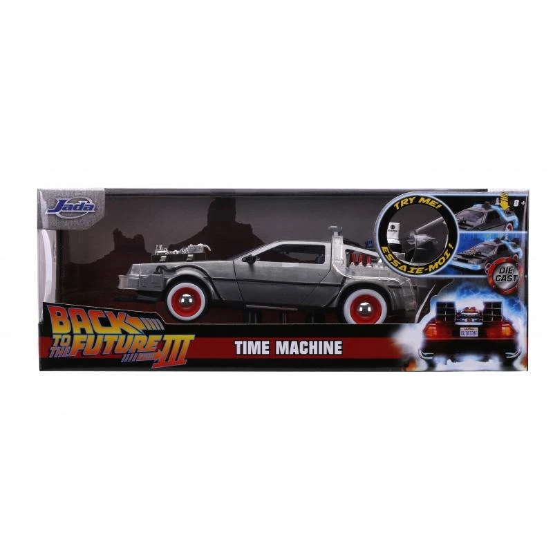 Jada Toys Back To The Future III - DeLorean Time Machine 1:24 Scale Jada Hollywood Rides Die Cast Vehicle