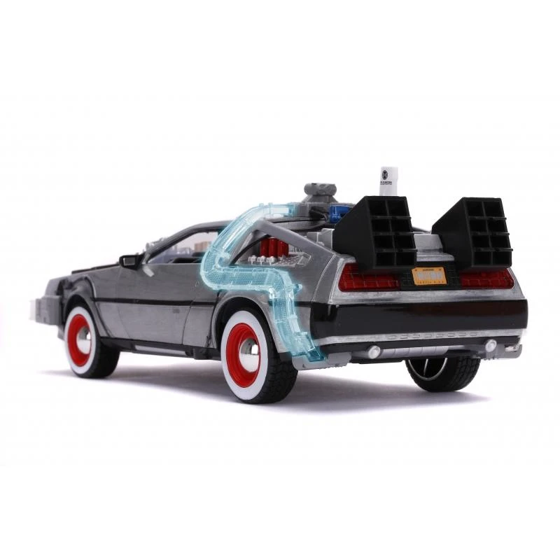 Jada Toys Back To The Future III - DeLorean Time Machine 1:24 Scale Jada Hollywood Rides Die Cast Vehicle - Image 4