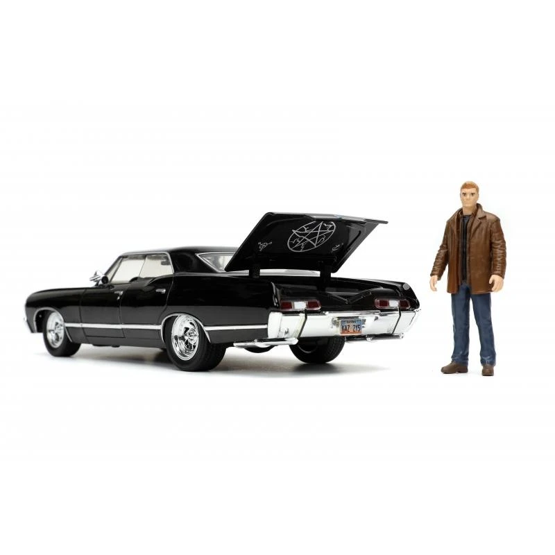 Jada Toys Supernatural - 1967 Chevy Impala With Dean Winchester Figure Hollywood Rides 1:24 Scale Die Cast Vehicle - Image 6