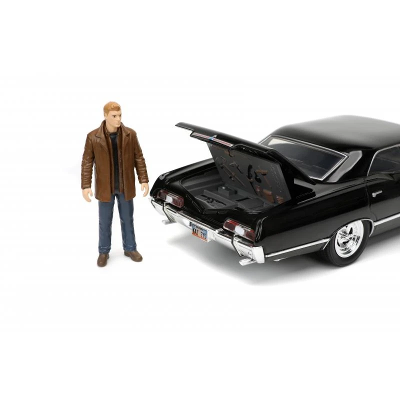 Jada Toys Supernatural - 1967 Chevy Impala With Dean Winchester Figure Hollywood Rides 1:24 Scale Die Cast Vehicle - Image 5