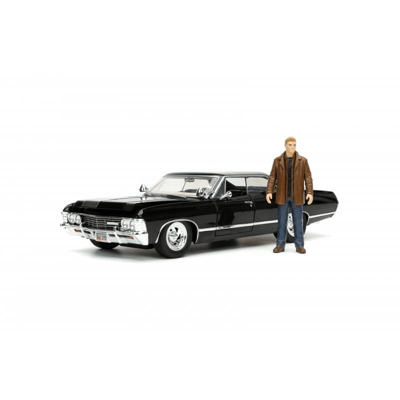 Jada Toys Supernatural - 1967 Chevy Impala With Dean Winchester Figure Hollywood Rides 1:24 Scale Die Cast Vehicle - Image 2