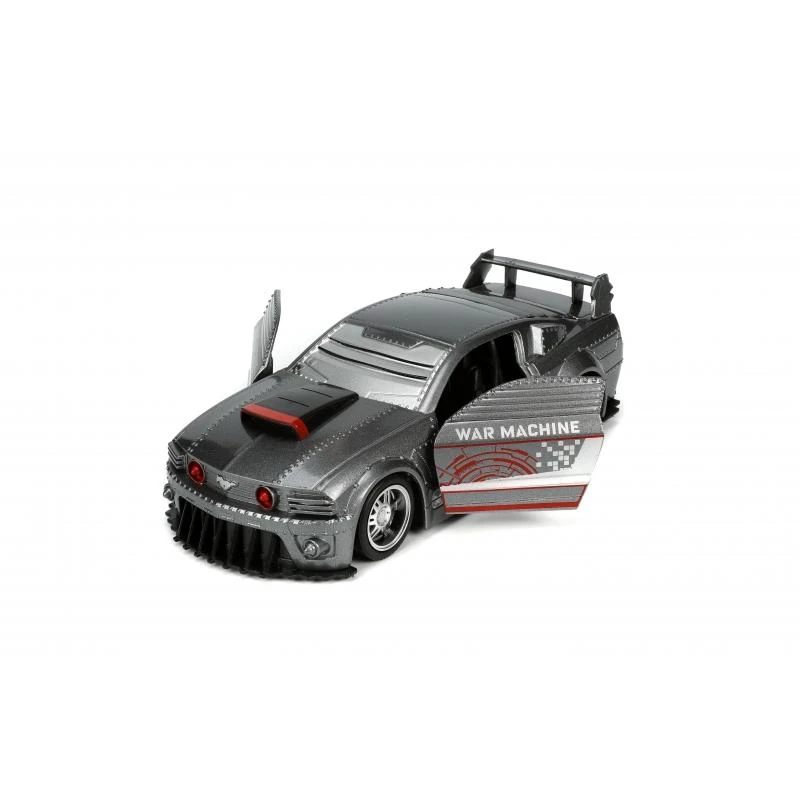 Jada Toys Marvel Avengers - 2006 Ford Mustang GT With War Machine Figure Hollywood Rides 1:32 Scale Die Cast Vehicle - Image 3