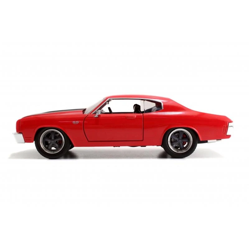 Jada Toys Fast & Furious - Dom's 1970 Chevrolet Chevelle SS 454 (Red/Black) Hollywood Rides 1:24 Scale Die Cast Vehicle - Image 4