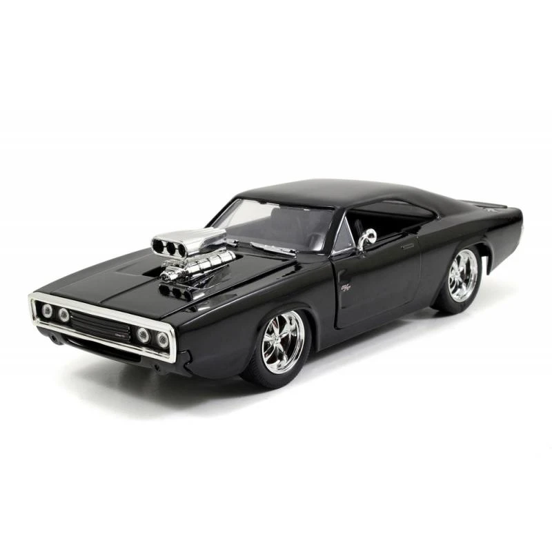 Jada Toys Fast & Furious - Dom's Charger RT (Glossy Black) Hollywood Rides 1:24 Scale Die Cast Vehicle - Image 2