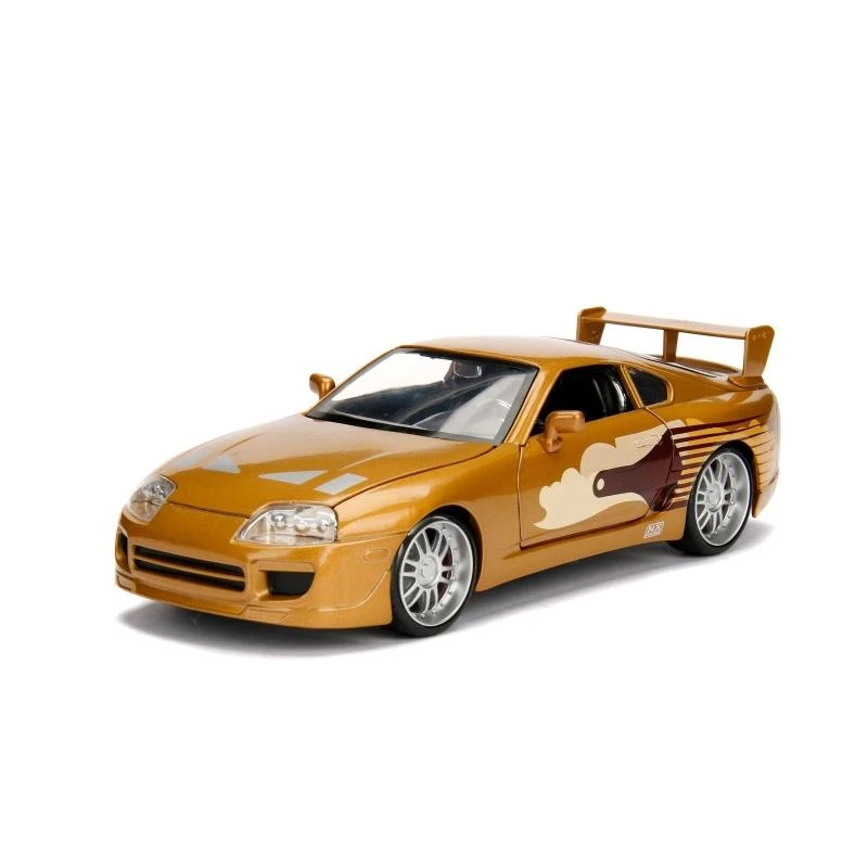 Jada Toys Fast & Furious - Slap Jack's 1993 Toyota Supra Turbo MKIV (Gold) Hollywood Rides 1:24 Scale Die Cast Vehicle - Image 2