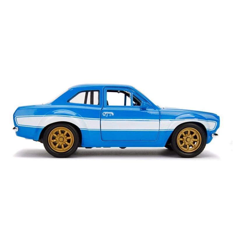 Jada Toys Fast & Furious - Brian's 1970 Ford Escort MK I RS1600 (Blue) Hollywood Rides 1:24 Scale Die Cast Vehicle - Image 5