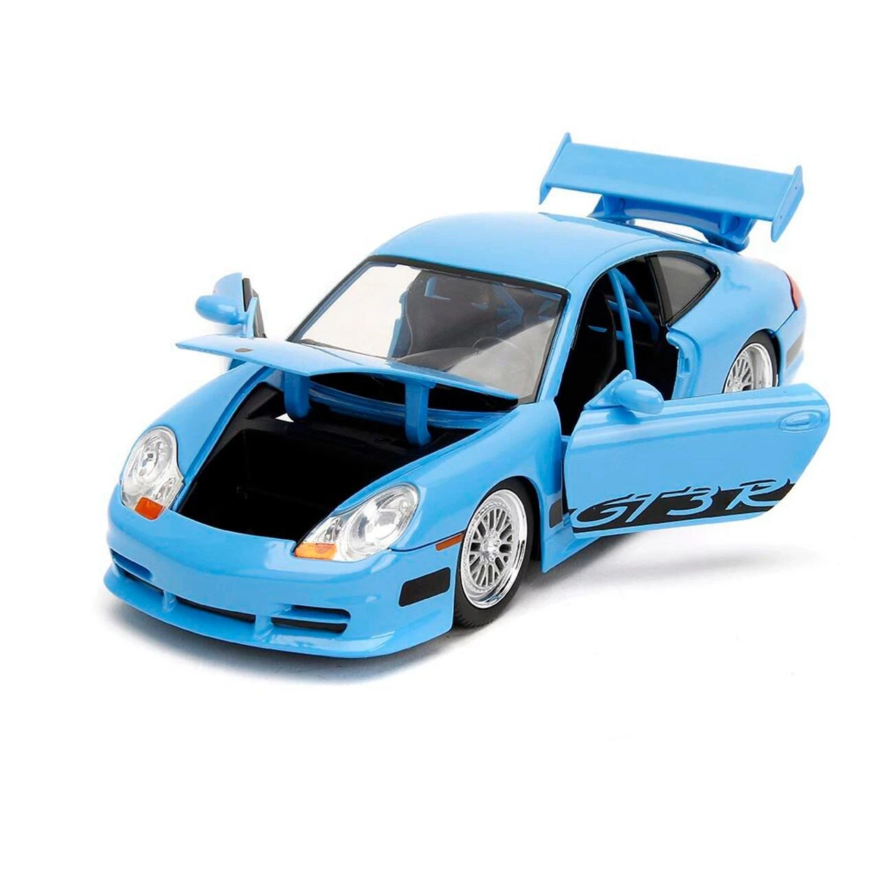 Jada Toys Fast & Furious - Brian's Porsche 911 GT3 RS (Blue) Hollywood Rides 1:24 Scale Die Cast Vehicle - Image 3