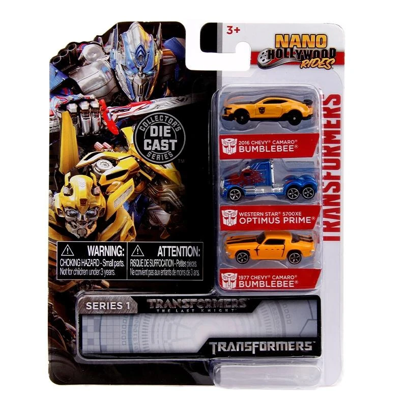 Jada Toys Transformers The Last Knight - Nano Hollywood Rides 3 Car Set