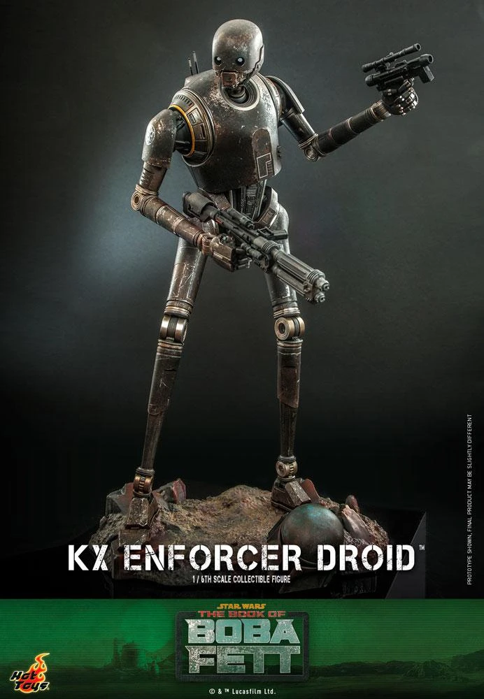 *PRE-ORDER KX Enforcer Droid (The Book Of Boba Fett) - Star Wars Hot Toys Collectibles 1/6 Scale Action Figure - Image 4