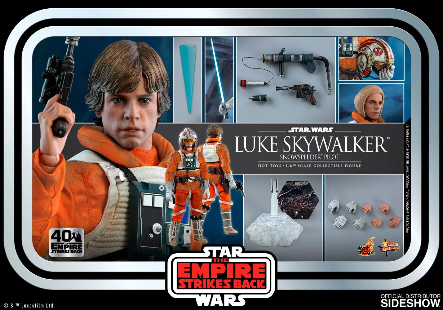 Luke Skywalker (Snowspeeder Pilot) - Star Wars Hot Toys Collectibles 1/6 Scale Action Figure - Image 8