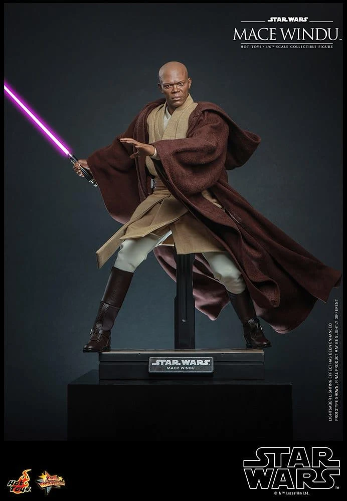 *PRE-ORDER Mace Windu - Star Wars: Attack Of The Clones 20th Anniversary Hot Toys Collectibles 1/6 Scale Action Figure - Image 2