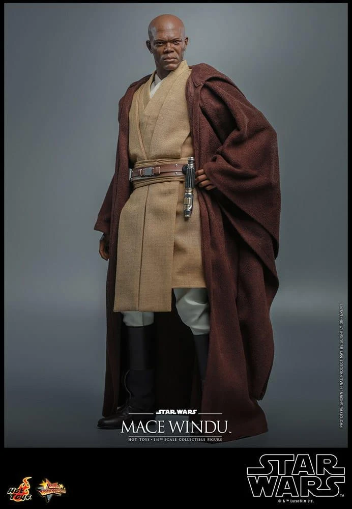 *PRE-ORDER Mace Windu - Star Wars: Attack Of The Clones 20th Anniversary Hot Toys Collectibles 1/6 Scale Action Figure - Image 3