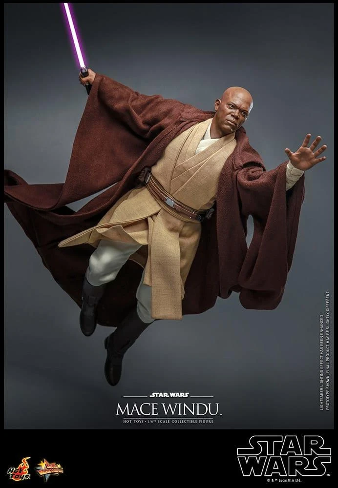 *PRE-ORDER Mace Windu - Star Wars: Attack Of The Clones 20th Anniversary Hot Toys Collectibles 1/6 Scale Action Figure - Image 5