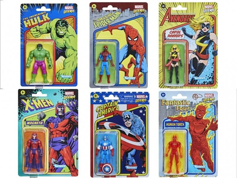 Hasbro Marvel Universe Retro 3.75 Inch Action Figure Wave 1 - Set Of 6