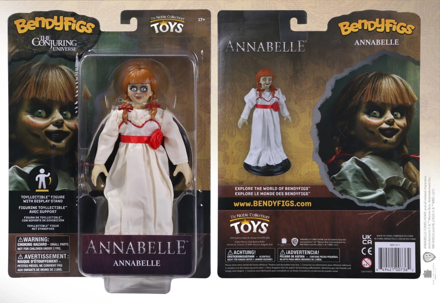 Noble Collection The Conjuring Bendyfigs Action Figure - Annabelle - Image 2