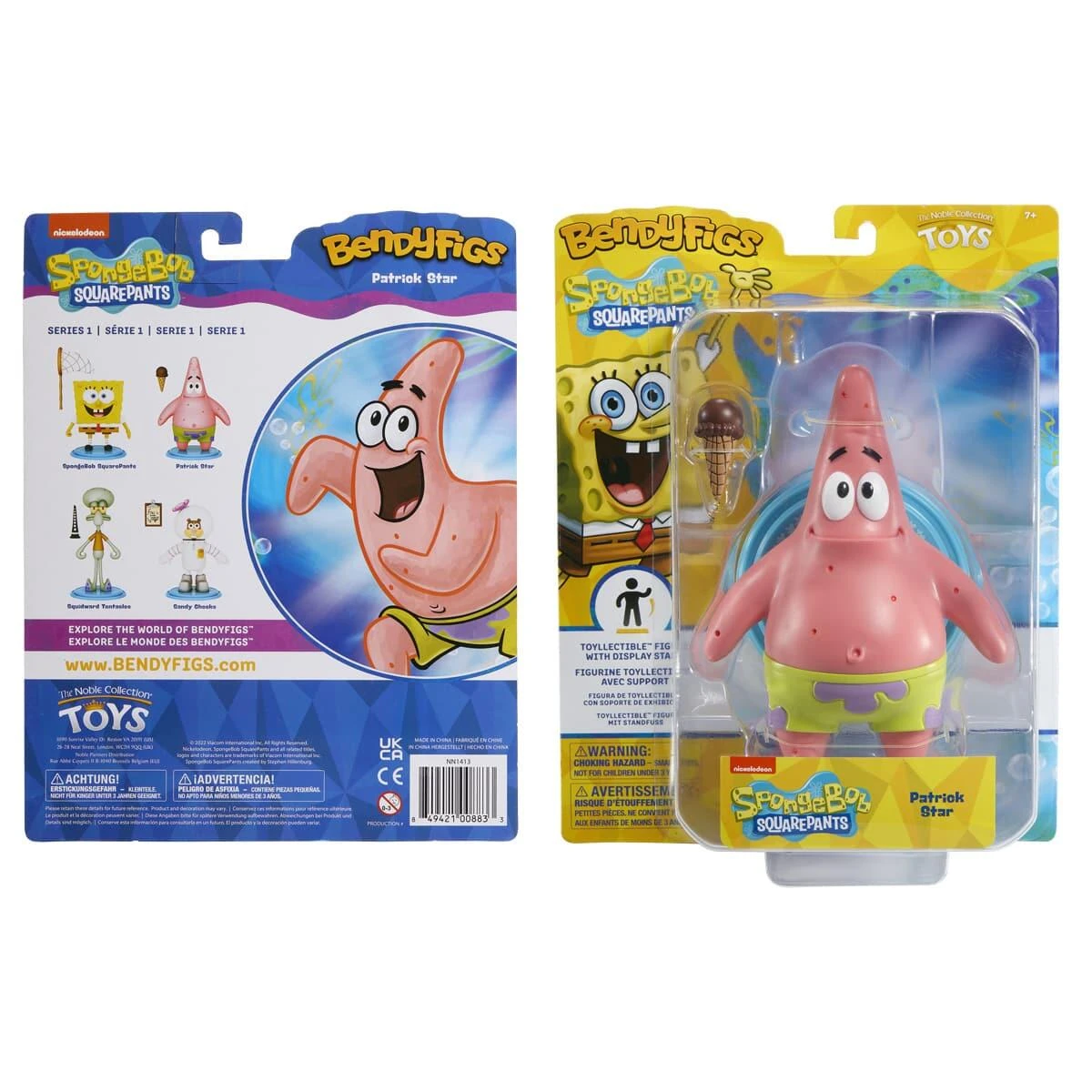 Noble Collection Spongebob Bendyfigs Action Figure - Patrick Star - Image 3