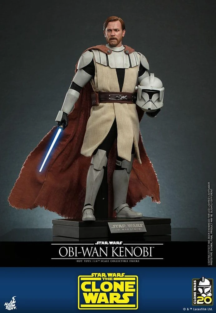 *PRE-ORDER Obi-Wan Kenobi (Clone Wars) - Star Wars: The Clone Wars Hot Toys Collectibles 1/6 Scale Action Figure - Image 2