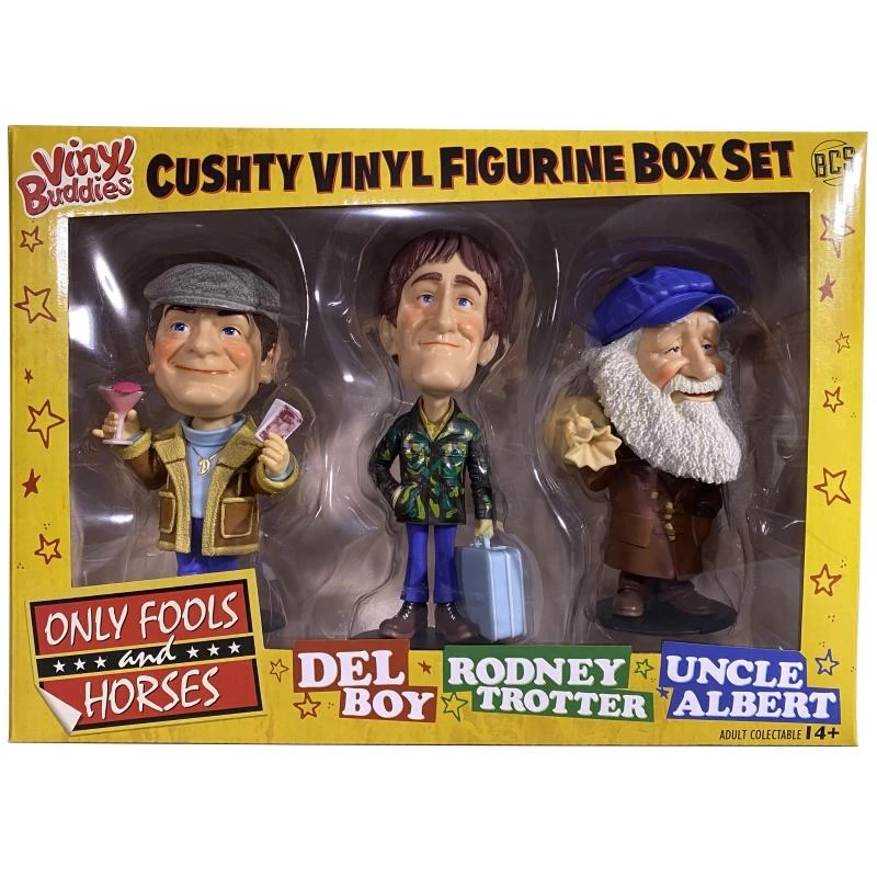 Only Fools And Horses Cushty Vinyl 3 Figurine Set - Del Boy, Rodney & Uncle Albert
