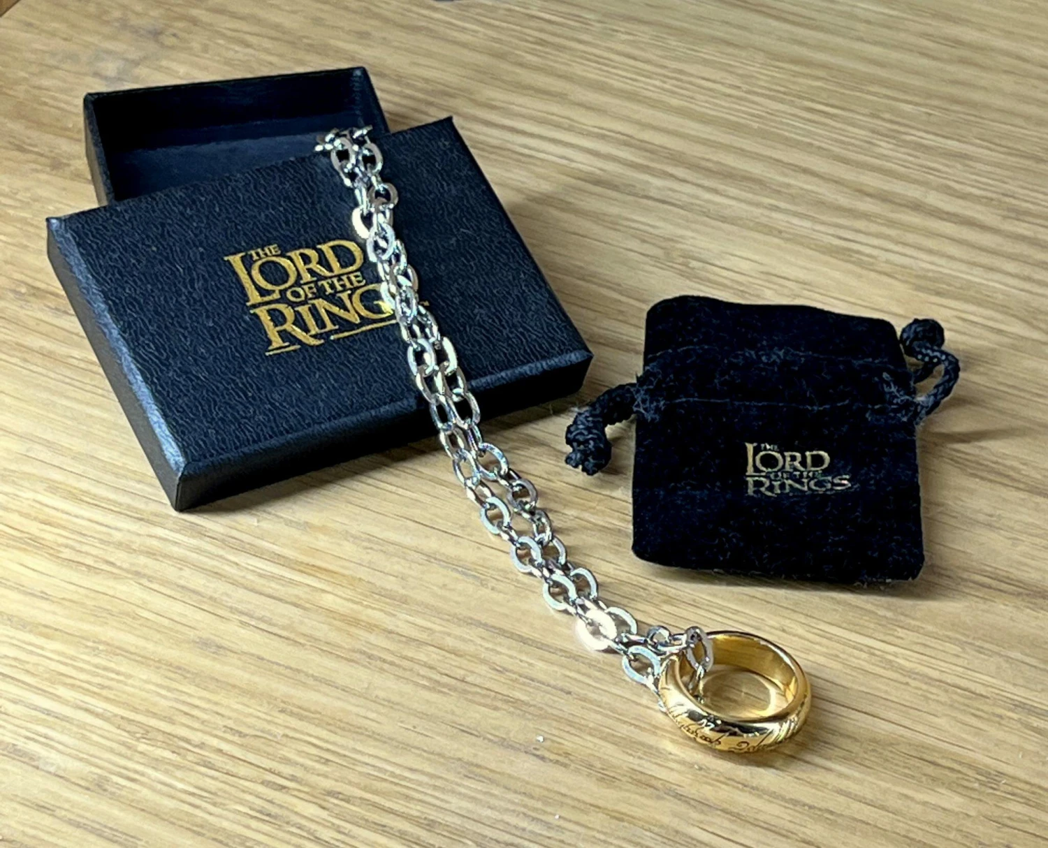 The Lord Of The Rings Noble Collection- The One Ring Replica Necklace - Image 3