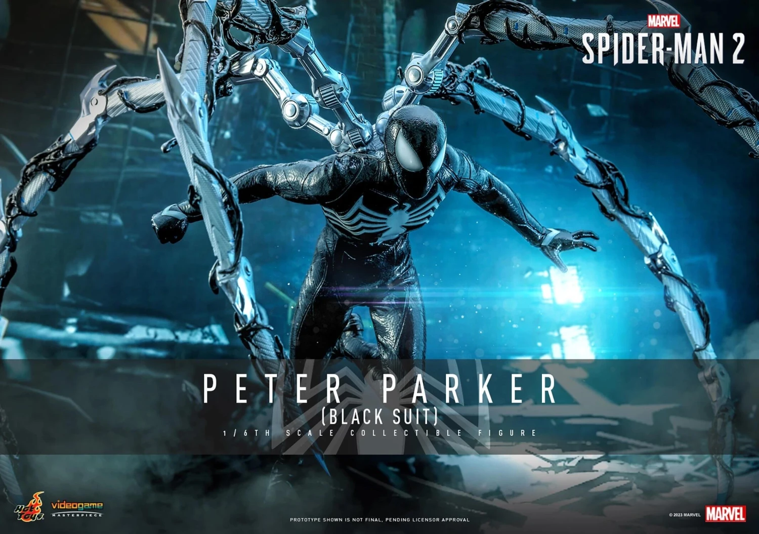 *PRE-ORDER Peter Parker (Black Suit) - Spider-Man 2 Marvel Hot Toys Collectibles 1/6 Scale Action Figure