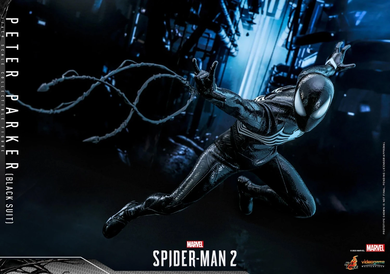 *PRE-ORDER Peter Parker (Black Suit) - Spider-Man 2 Marvel Hot Toys Collectibles 1/6 Scale Action Figure - Image 5