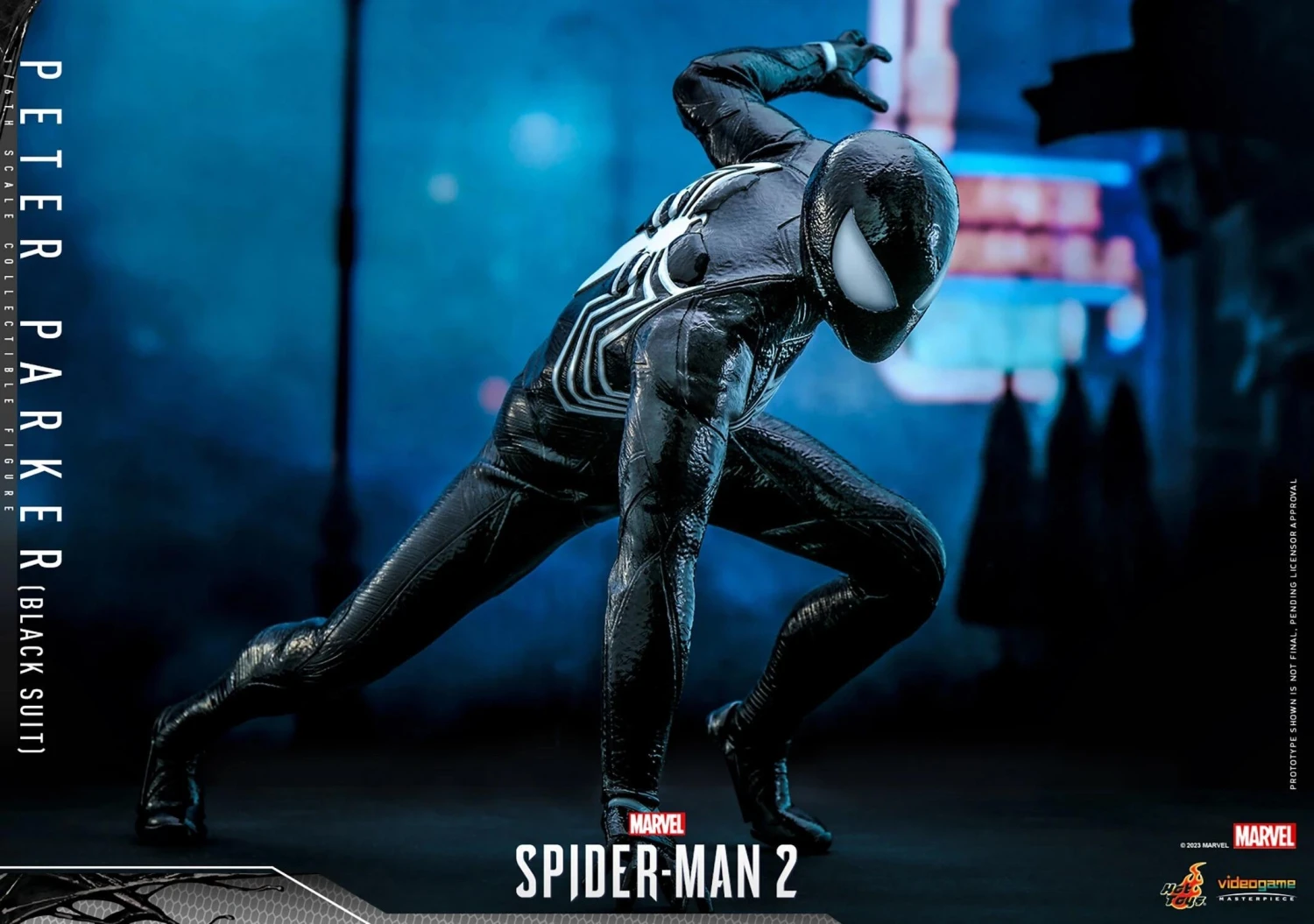 *PRE-ORDER Peter Parker (Black Suit) - Spider-Man 2 Marvel Hot Toys Collectibles 1/6 Scale Action Figure - Image 4