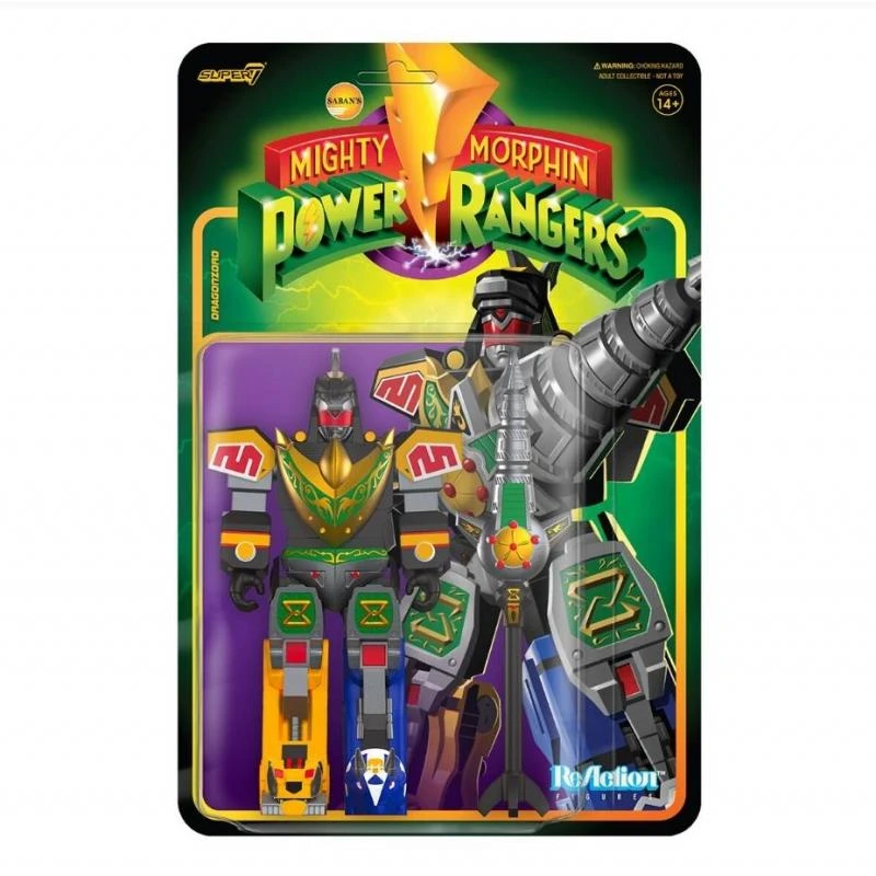 SUPER7 Power Rangers ReAction Action Figure Wave 3 - Dragonzord Battle Mode
