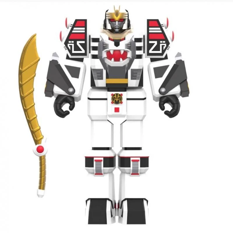 SUPER7 Power Rangers ReAction Action Figure Wave 4 - White Tigerzord - Image 2