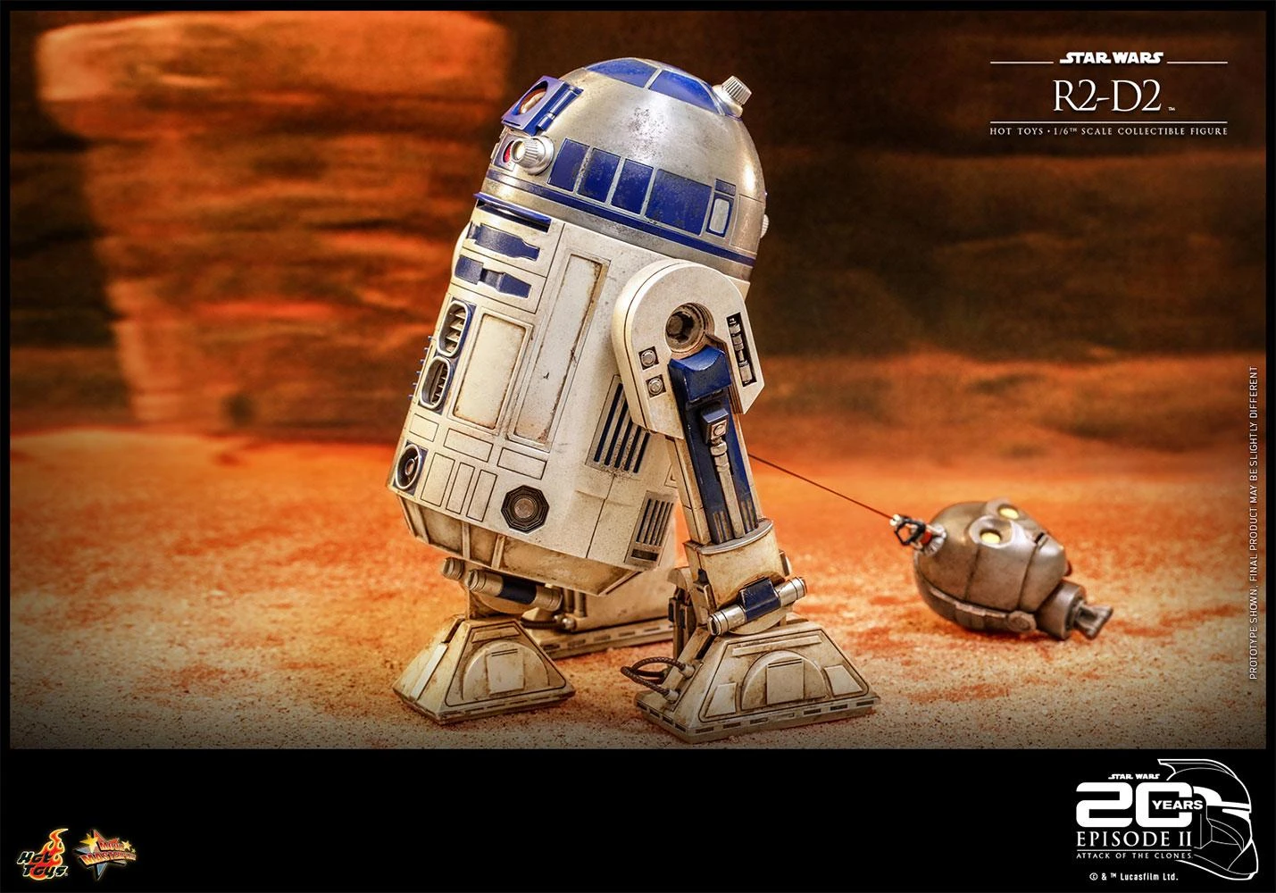 *PRE-ORDER R2-D2 - Star Wars Attack Of The Clones 20th Anniversary Sideshow Hot Toys 1/6 Scale Action Figure - Image 10