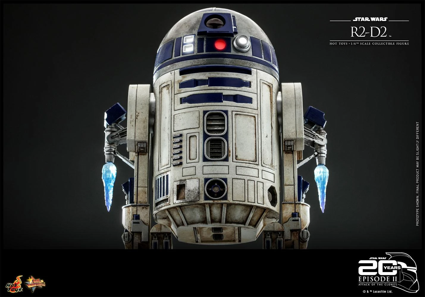 *PRE-ORDER R2-D2 - Star Wars Attack Of The Clones 20th Anniversary Sideshow Hot Toys 1/6 Scale Action Figure - Image 8
