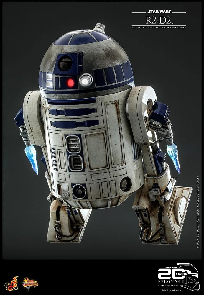 *PRE-ORDER R2-D2 - Star Wars Attack Of The Clones 20th Anniversary Sideshow Hot Toys 1/6 Scale Action Figure - Image 5