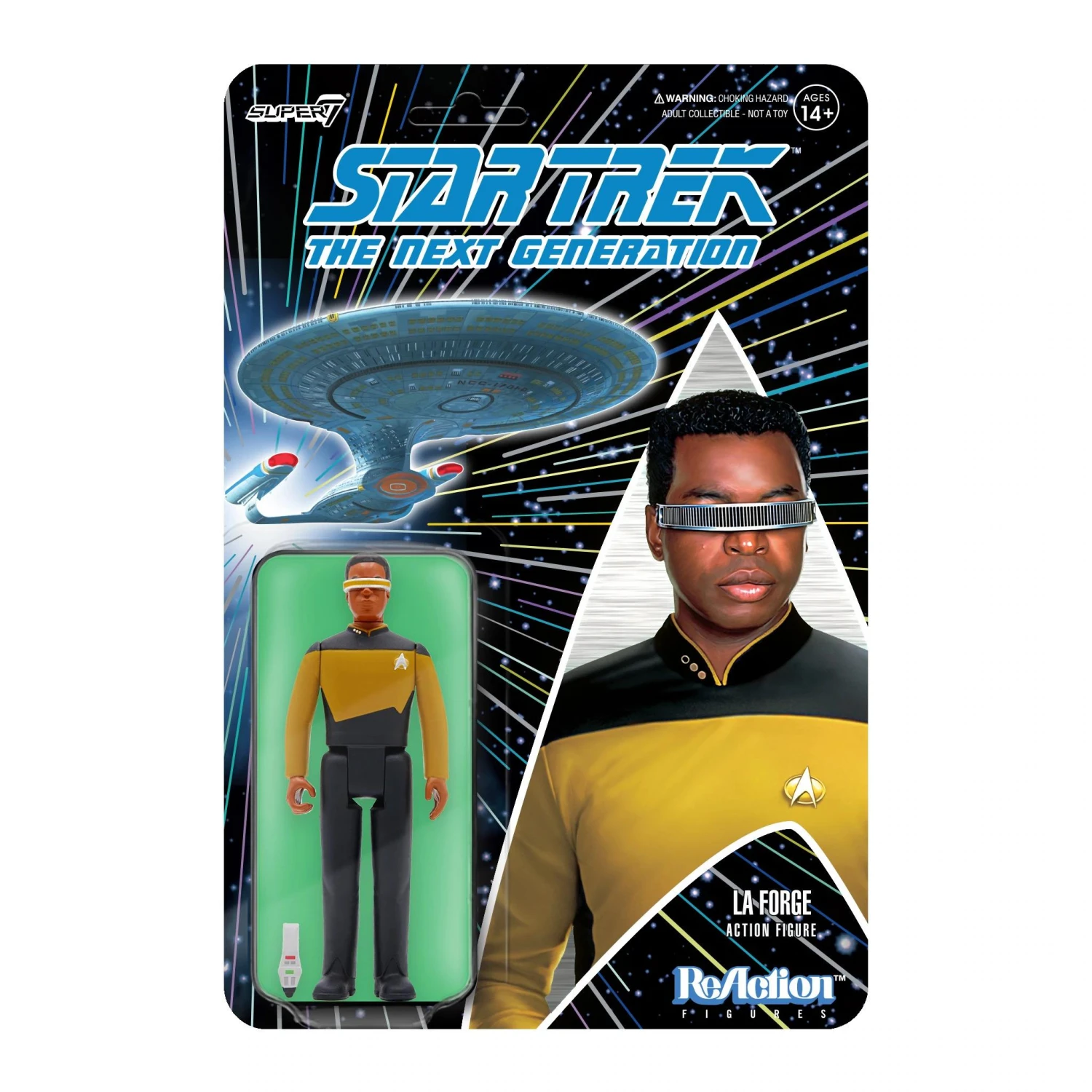 SUPER7 Star Trek: The Next Generation ReAction Action Figure Wave 2 - Geordi La Forge