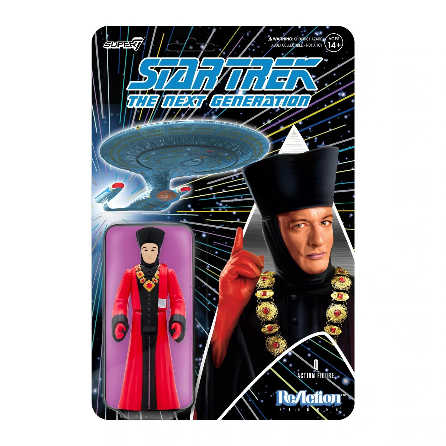 SUPER7 Star Trek: The Next Generation ReAction Action Figure Wave 2 - Q