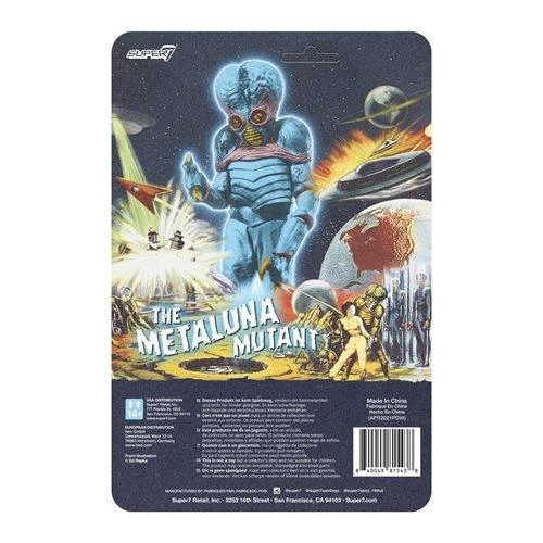SUPER7 Universal Monsters ReAction Action Figure - The Metaluna Mutant (Blue Glow In The Dark Version) - Image 4