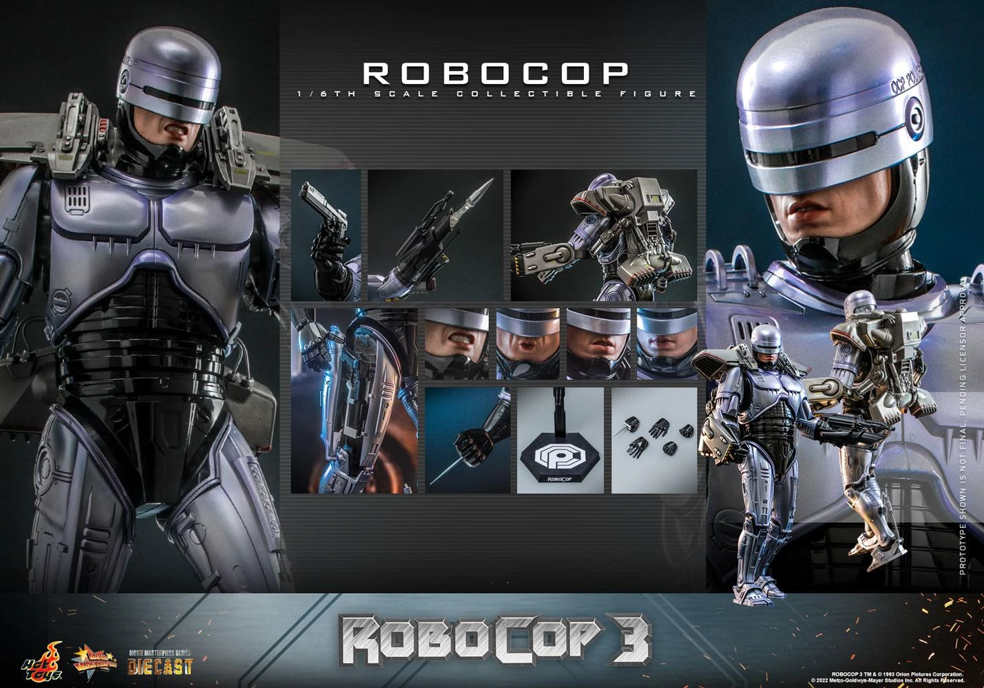 *PRE-ORDER Robocop - RoboCop 3 Hot Toys Collectibles 1/6 Scale Action Figure - Image 8