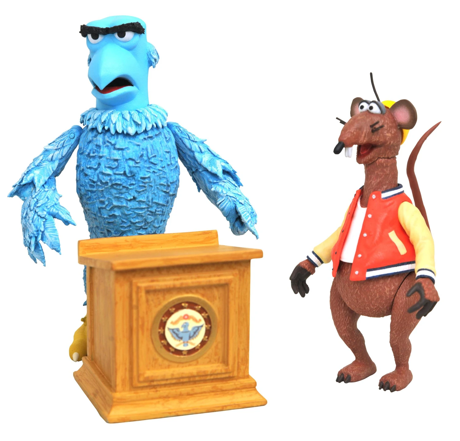 Diamond Select Best Of The Muppets Select Series Deluxe Action Figure Set - Sam The Eagle & Rizzo The Rat