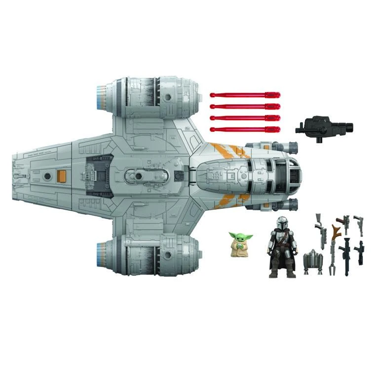 Hasbro Star Wars Mission Fleet Deluxe Action Figure - Razor Crest With The Mandalorian & The Child - Image 5