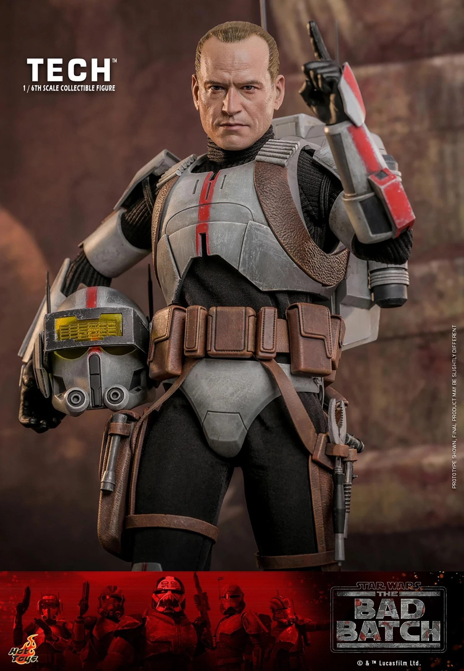 *PRE-ORDER Tech - Star Wars: The Bad Batch Hot Toys Collectibles 1/6 Scale Action Figure - Image 2