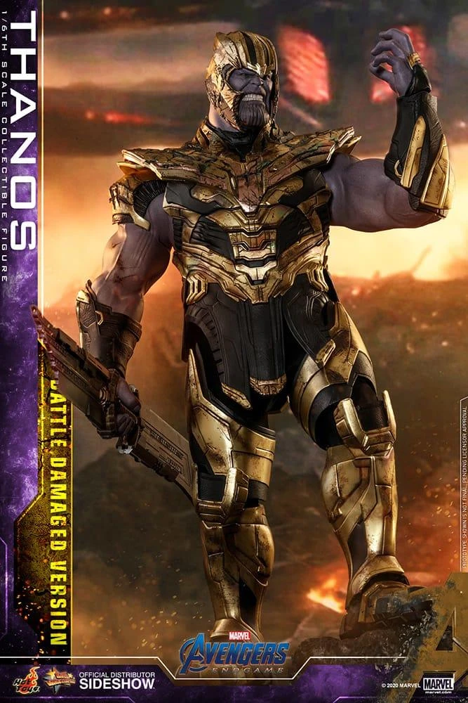 Thanos (Battle Damaged) - Marvel Avengers: Endgame Hot Toys Collectibles 1/6 Scale Action Figure - Image 3