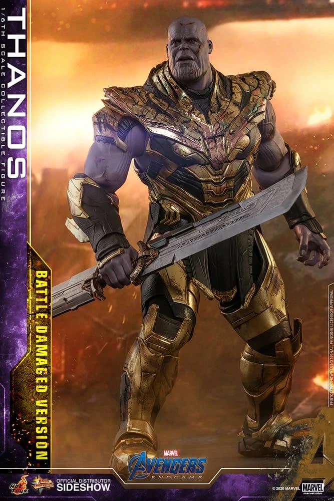 Thanos (Battle Damaged) - Marvel Avengers: Endgame Hot Toys Collectibles 1/6 Scale Action Figure - Image 4