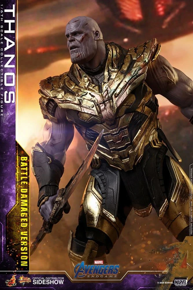 Thanos (Battle Damaged) - Marvel Avengers: Endgame Hot Toys Collectibles 1/6 Scale Action Figure - Image 6