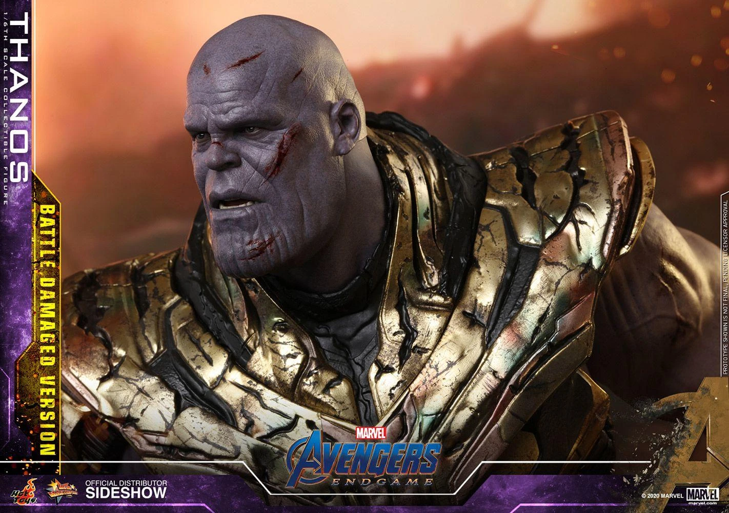 Thanos (Battle Damaged) - Marvel Avengers: Endgame Hot Toys Collectibles 1/6 Scale Action Figure - Image 8
