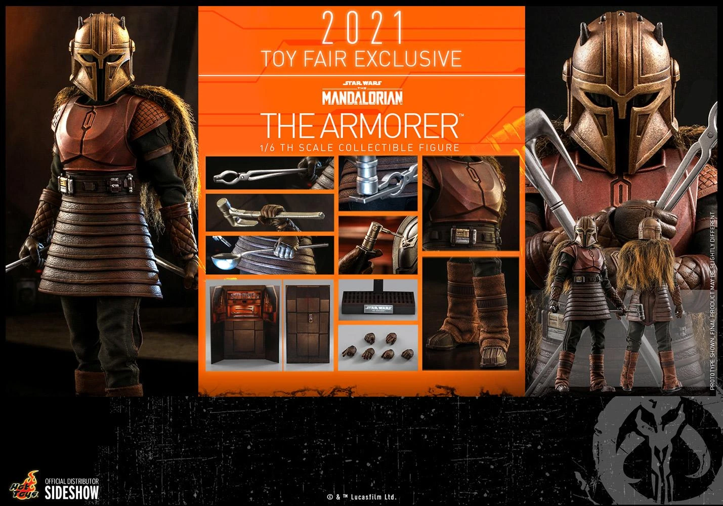 The Armorer (The Mandalorian) - Star Wars Hot Toys Collectibles 1/6 Scale Action Figure - Image 9