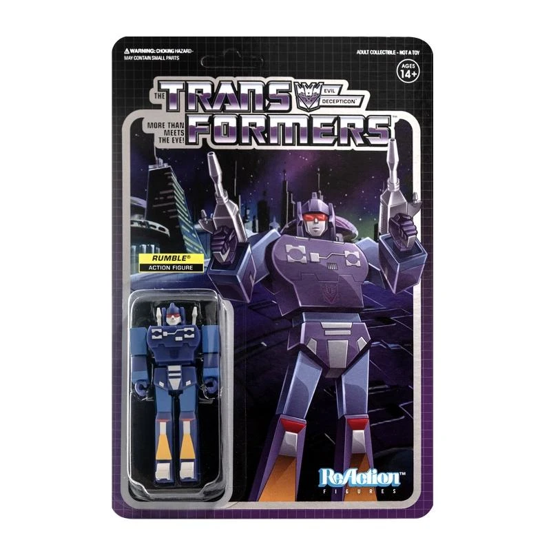 SUPER7 Transformers ReAction Action Figure Wave 2 - Rumble
