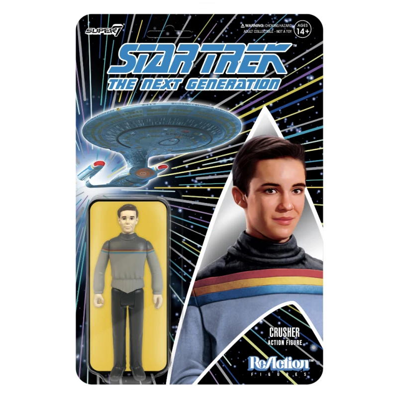 SUPER7 Star Trek: The Next Generation ReAction Action Figure Wave 1 - Wesley Crusher